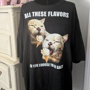 Funny cat T-shirt 3xl